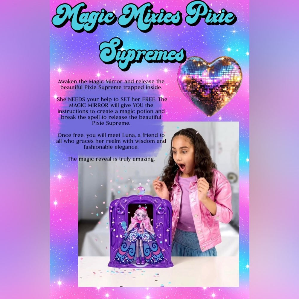 Magic Mixies Pixie Supremes
Magic Mirror 10" Fashi Purple
Amazing
Brand New